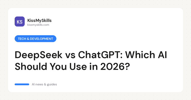 DeepSeek contre ChatGPT : quelle AI devriez-vous utiliser en 2026 ?
