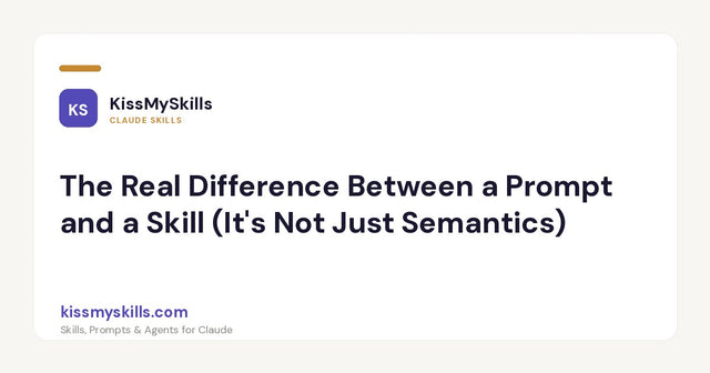 La vraie différence entre une instruction et un Skill (ce n’est pas qu’une question de sémantique)