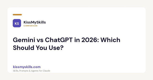 Gemini ou ChatGPT en 2026 : lequel devriez-vous utiliser ?