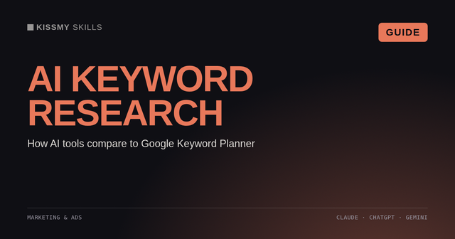 Wie sich AI-Tools zur Keyword-Recherche im Vergleich zum Google Keyword Planner schlagen