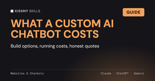 How Much Does a Custom AI Chatbot Cost in 2026? A Breakdown by Build Option