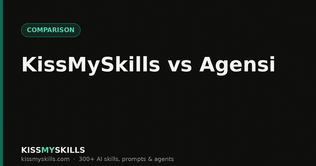 KissMySkills vs Agensi: quale Marketplace di Skills per Claude? (2026)