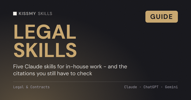 Le migliori Skills di Claude per i team legali nel 2026 (e i controlli che non sostituiscono)