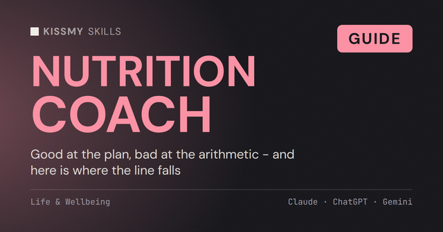 Como usar o Claude como coach de nutrição (e por que os números de calorias dele são estimativas)