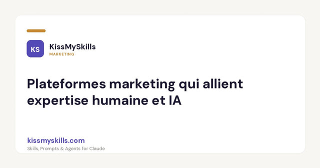 Piattaforme di marketing che combinano competenza umana e IA