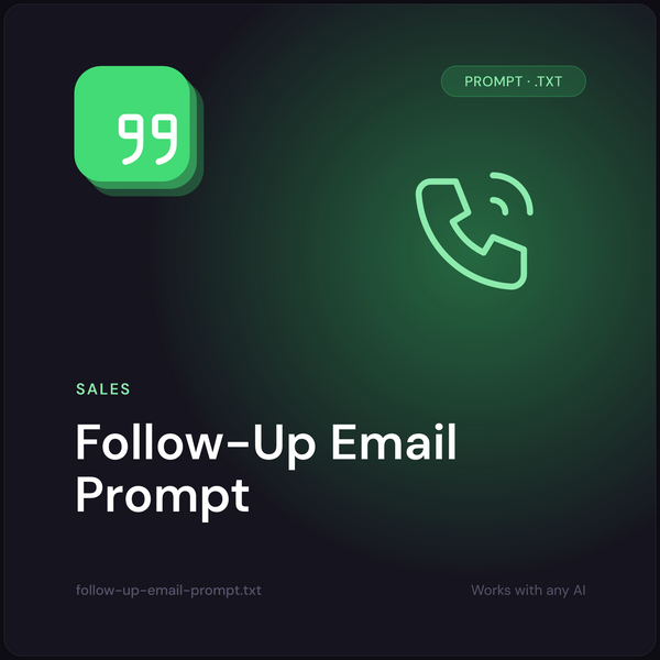 Follow-Up Email Prompt cover