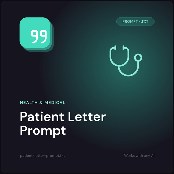 Patient Letter Prompt cover