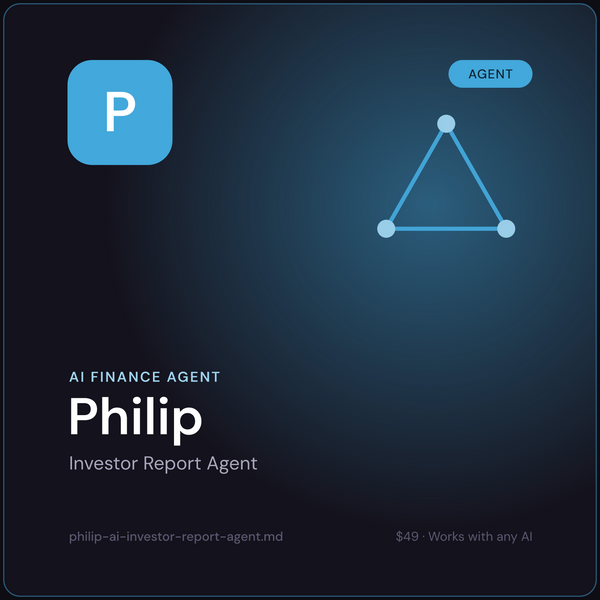 Philip — AI Investor Report Agent cover