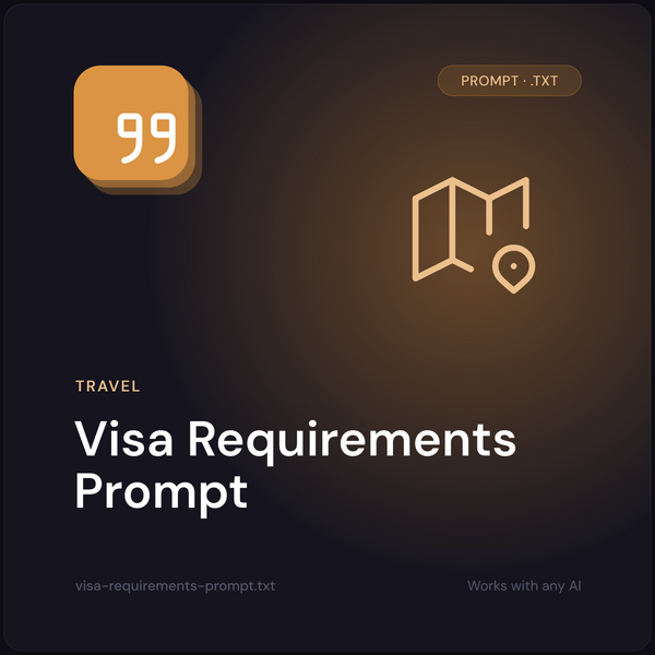 Visa Requirements Prompt cover