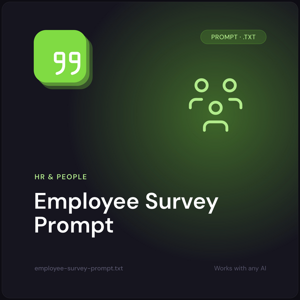 Employee Survey Prompt cover