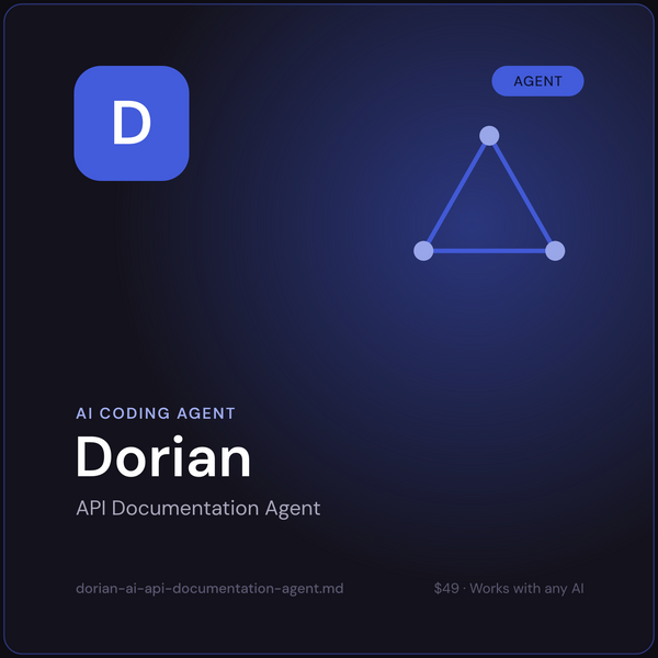 Dorian — AI API Documentation Agent cover