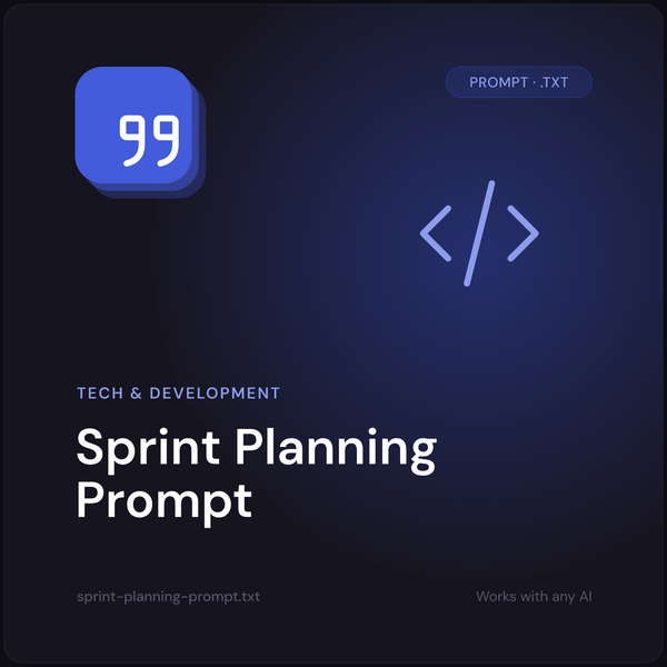 Sprint Planning Prompt cover