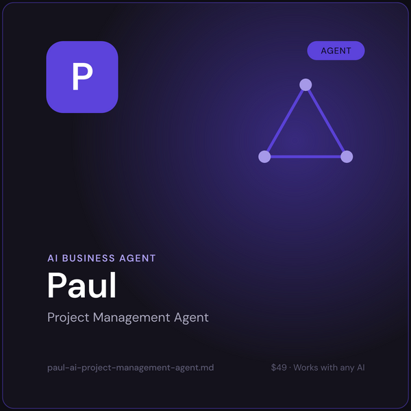 Paul — AI Project Management Agent cover