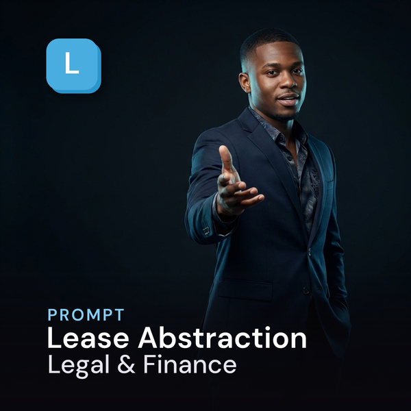 Lease Abstraction — Legal & Finance Prompt