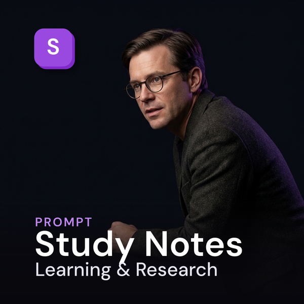 Study Notes — Learning & Research Prompt
