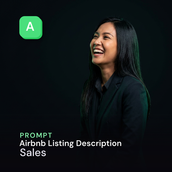Airbnb Listing Description — Sales Prompt