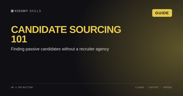 Reperimento di candidati con l'AI 101: trovare candidati passivi senza un'agenzia di recruiting