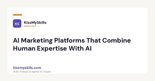 Piattaforme di marketing con AI che combinano l’esperienza umana con l’AI