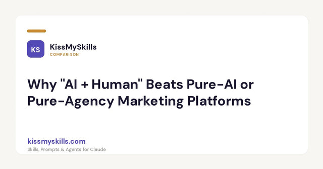 Perché il marketing basato su “AI + umano” supera le piattaforme di marketing basate esclusivamente sull’AI o sulle agenzie umane