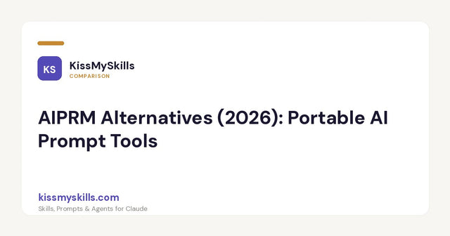 AIPRM-Alternativen (2026): Portable AI-Prompt-Tools