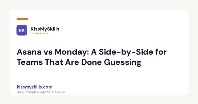 Asana vs Monday: confronto fianco a fianco per team stanchi di andare a intuito