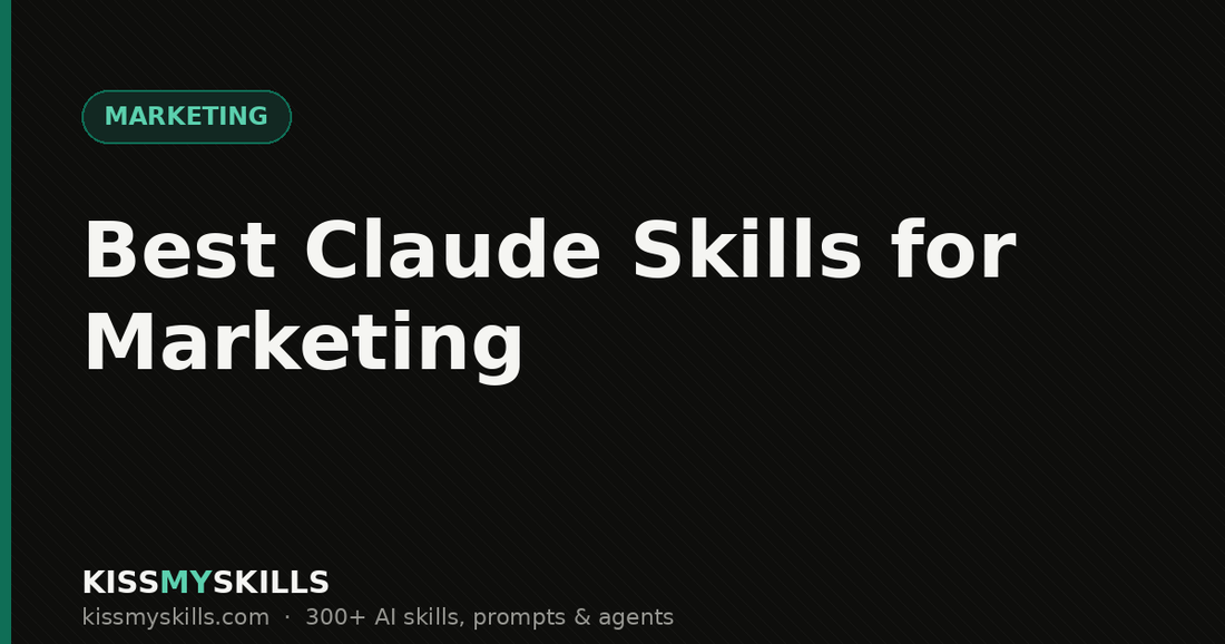 Best Claude skills for marketing