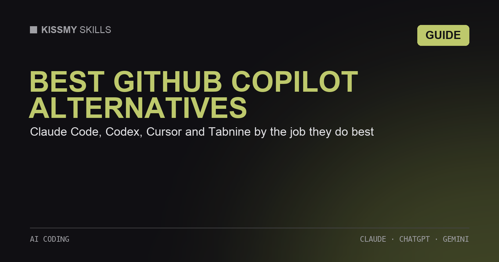 Best GitHub Copilot Alternatives in 2026 (and Where Claude Code Fits)
