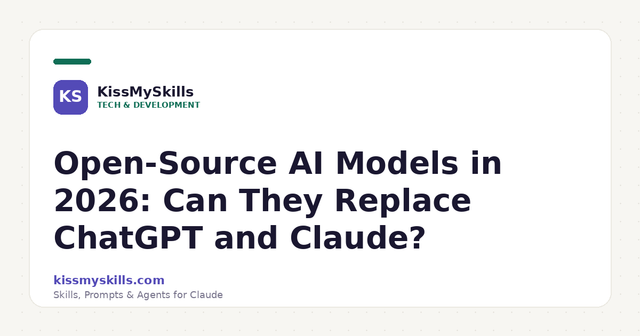 Modelli di AI open source nel 2026: possono sostituire ChatGPT e Claude?