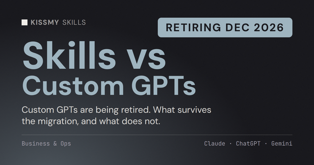 Claude Skills vs GPTs personalizados: qual é o certo para você?