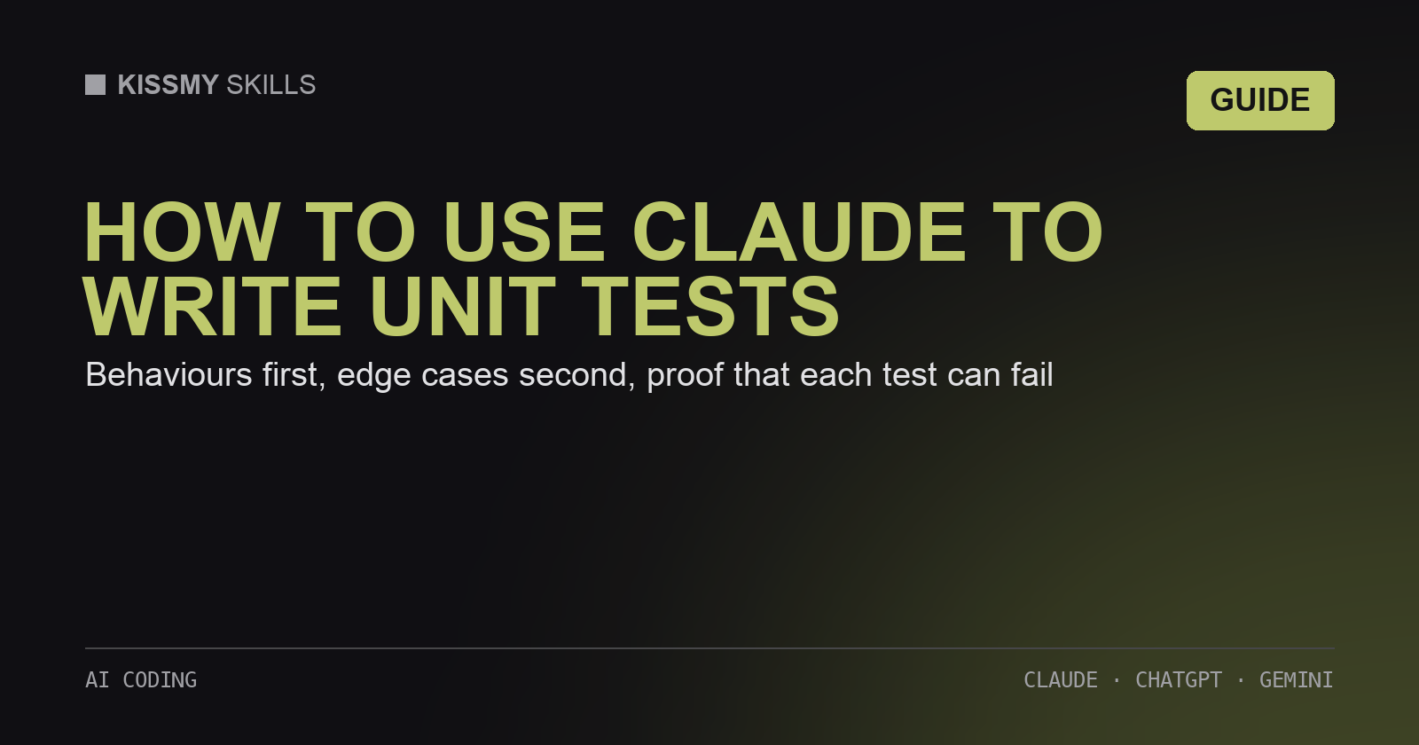 How to Use Claude to Write Unit Tests That Catch Real Bugs