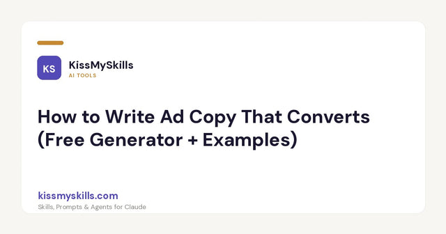 Come scrivere testi pubblicitari che convertono (generatore gratuito + esempi)