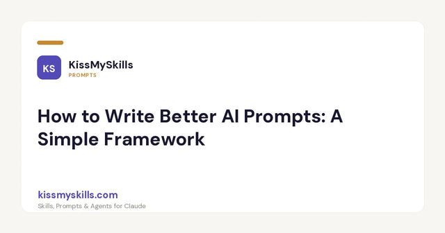 So schreiben Sie bessere AI-Prompts: Ein einfaches Framework