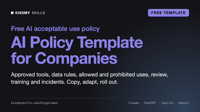 AI-Richtlinienvorlage für Unternehmen (Kostenloses Beispiel für eine Richtlinie zur zulässigen Nutzung)