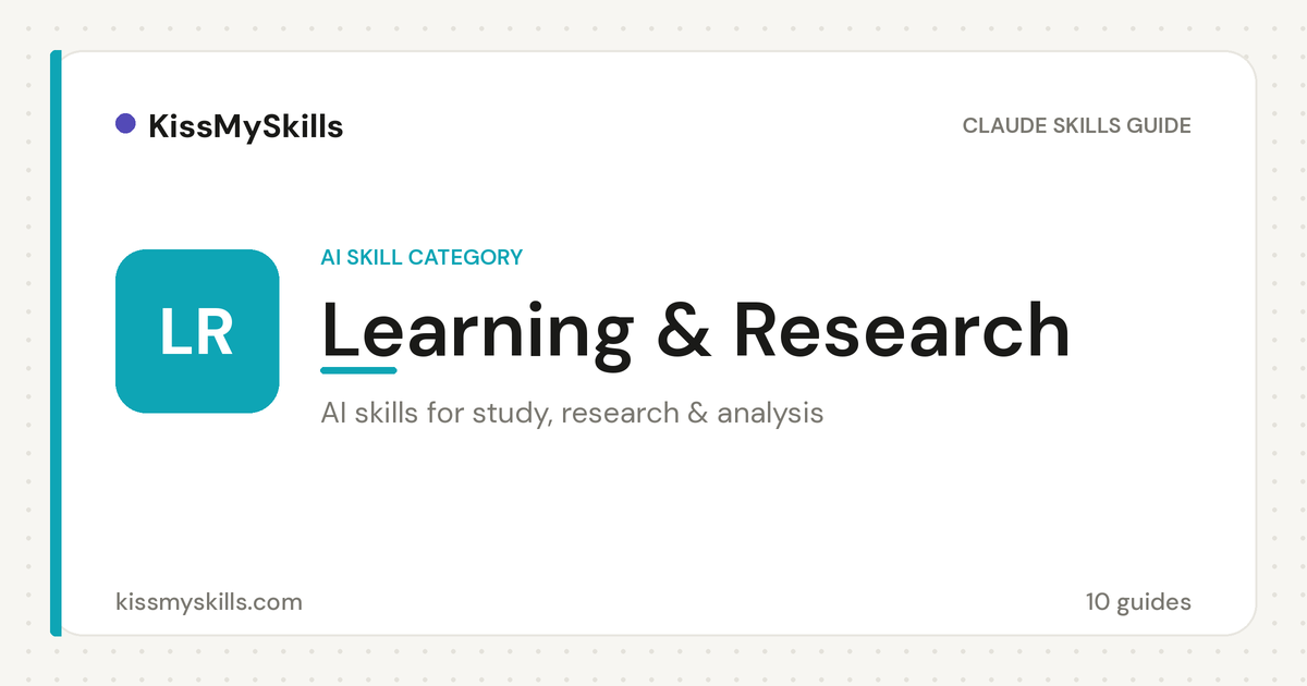 How to Use Claude as a Research Assistant: The Aiden Skill Guide | KissMySkills