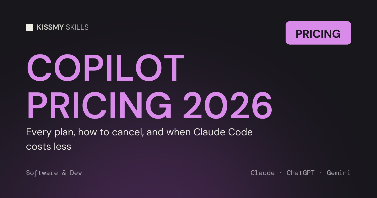GitHub Copilot Pricing 2026 (and When Claude Code Is Cheaper)