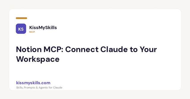 Notion MCP: collega Claude al tuo spazio di lavoro