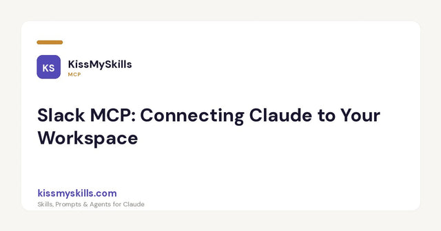 Slack MCP: collegare Claude al tuo spazio di lavoro