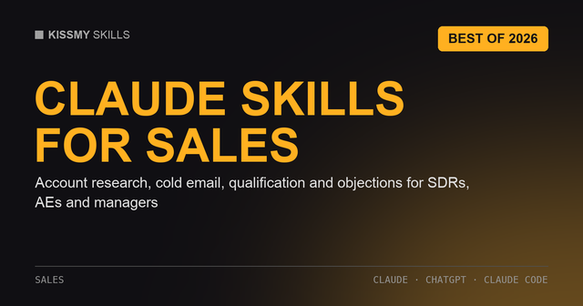 Best Claude Skills for Sales Teams: SDRs, AEs and Managers