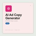 Generate conversion-focused ad copy for Google, Meta, LinkedIn and TikTok — five distinct angles, wildcard, split-test recommendation. Works with Claude & ChatGPT.