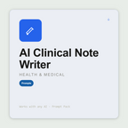 Draft structured clinical notes — SOAP, DAP, encounter formats — with coding prompts and safety netting flags. For clinician review. Works with Claude & ChatGPT.