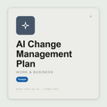 Build full change management plans — stakeholders, comms, training, resistance, sustainment — on ADKAR, Kotter or Prosci. Works with Claude & ChatGPT. Instant use.