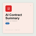 AI Contract Summary