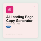 Generate full landing page copy — hero, benefits, objection handlers, FAQ, CTA — structured around conversions. Works with Claude & ChatGPT. Instant use.