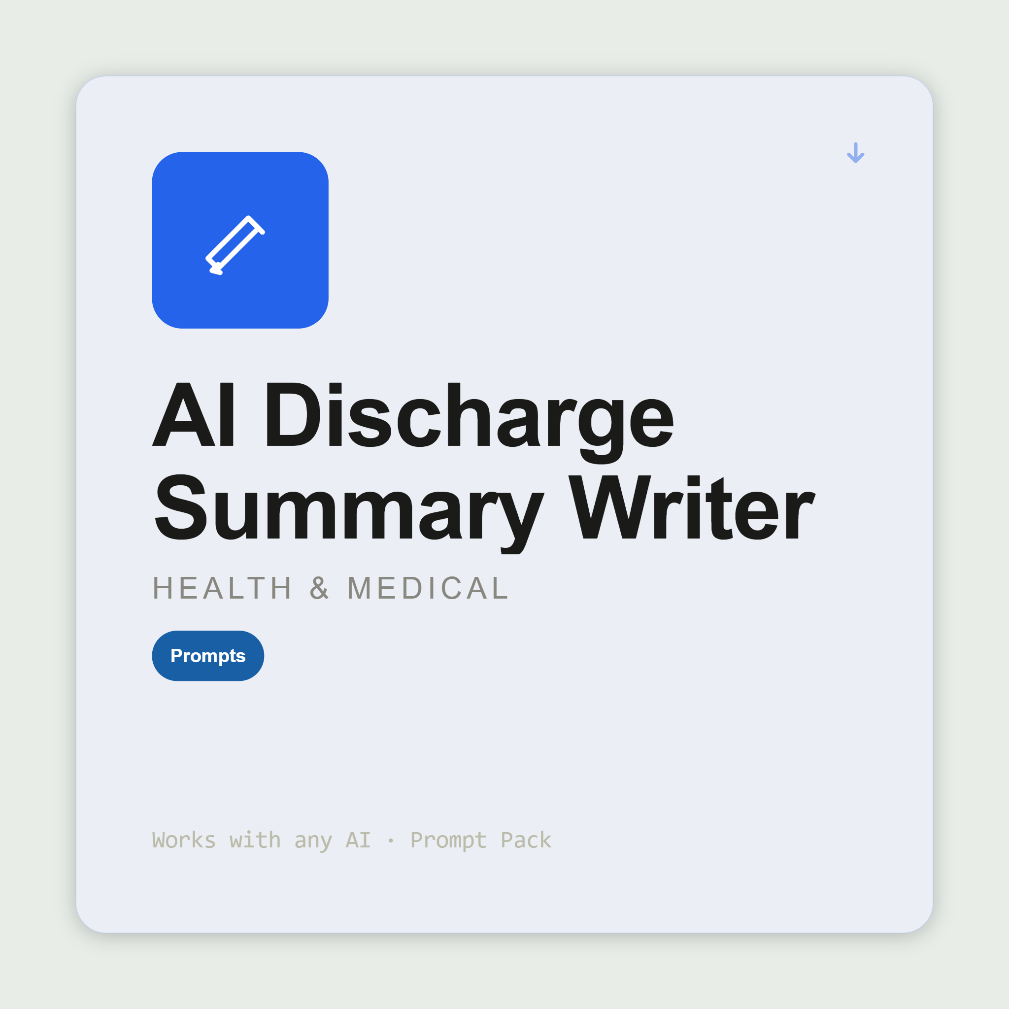 AI Discharge Summary Writer