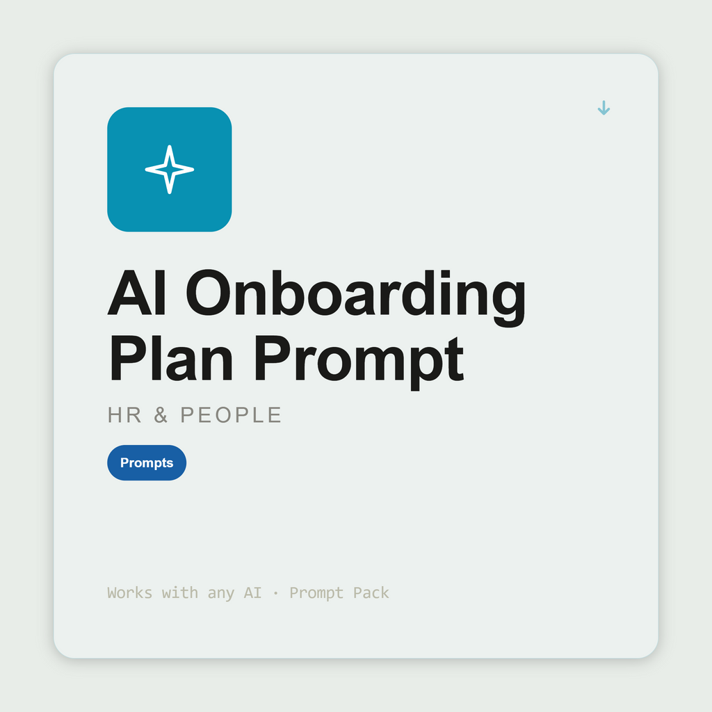 Build 30-60-90 day onboarding plans — pre-arrival to milestones — with check-in cadence and early warning signals. Works with Claude & ChatGPT. Instant use.