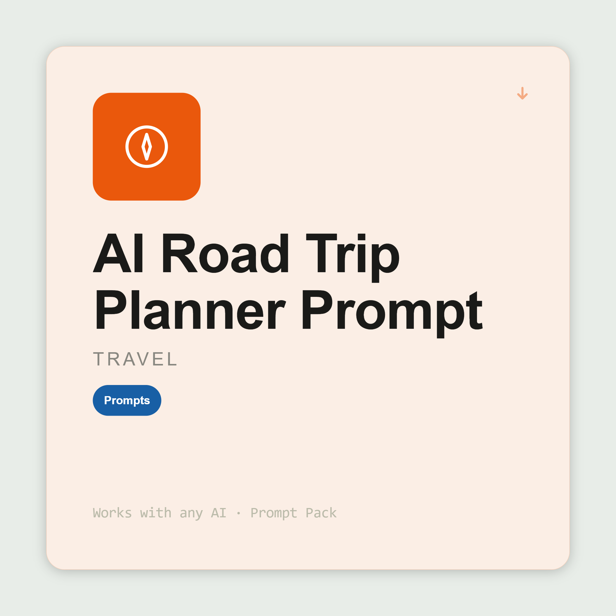 Plan road trip itineraries — route, stops, driving times, pacing assessment — that balance miles and experience. Works with Claude & ChatGPT. Instant use.