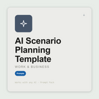 Build best, base, and downside scenarios with drivers, decision triggers, and contingency plans for any strategic decision. Works with Claude & ChatGPT. Instant use.