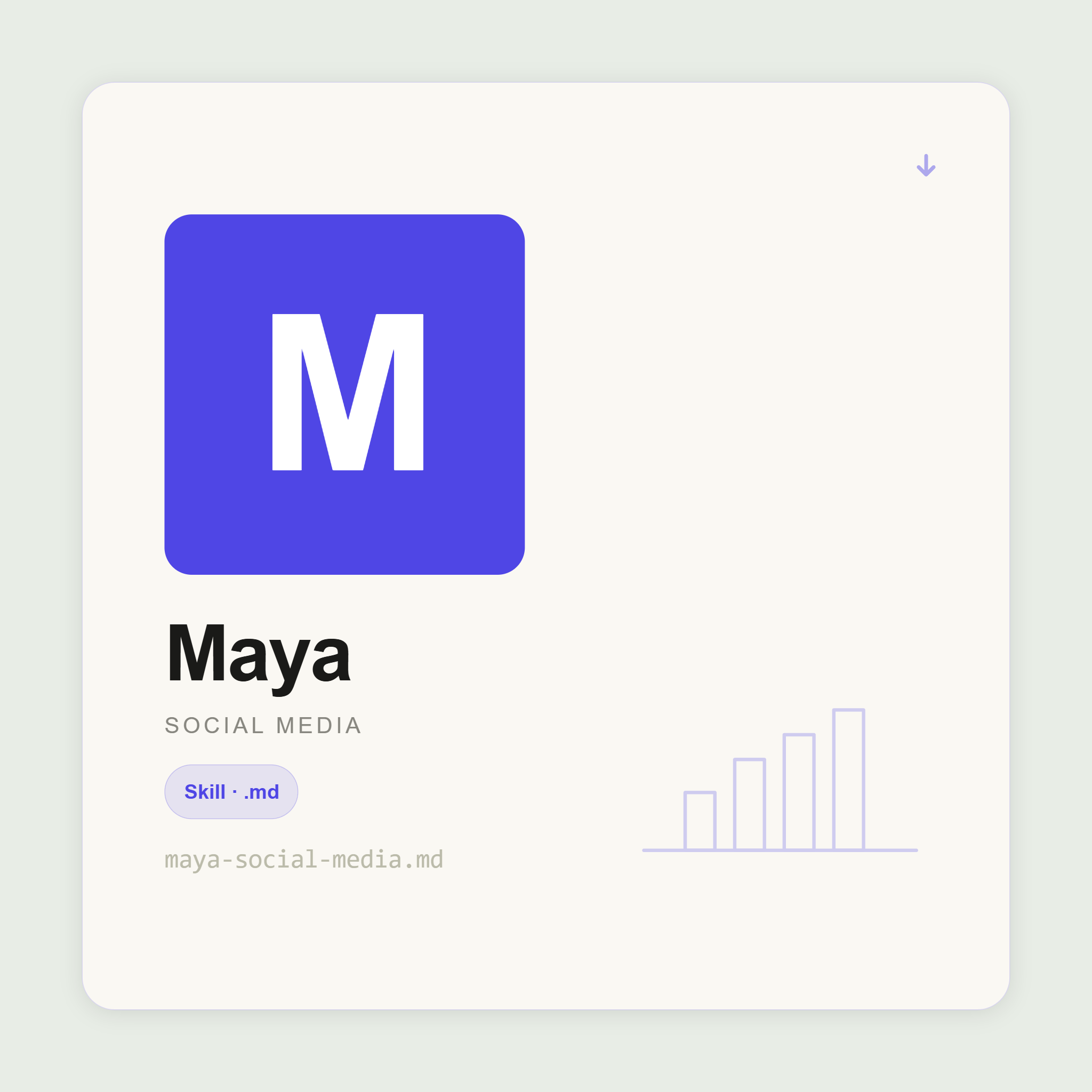 Maya writes LinkedIn, Instagram, TikTok, and X content inside Claude. Platform-native. Ready to publish. Content calendars, carousels, scripts, and campaigns.