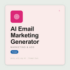 Generate full email sequences — welcome, nurture, launch, re-engagement — with timing, subject lines, body copy and CTAs. Works with Claude & ChatGPT.