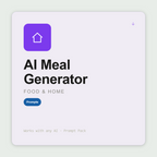 Plan complete meals for any occasion, headcount, and dietary requirements — cooking timeline and do-ahead guide included. Works with Claude & ChatGPT.
